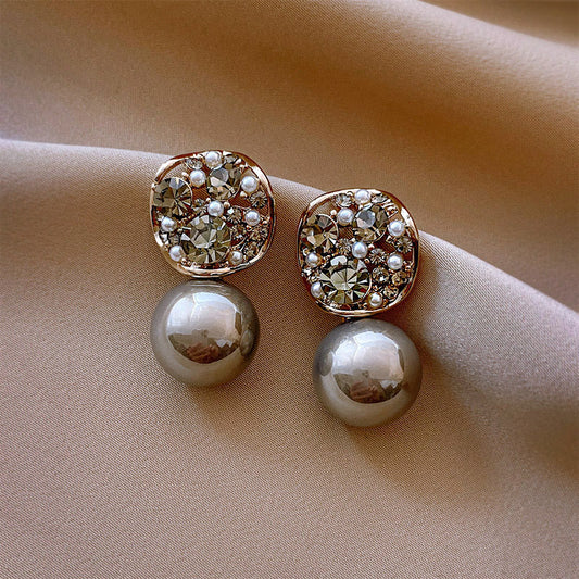 Luxe Crystal Pearl Earrings