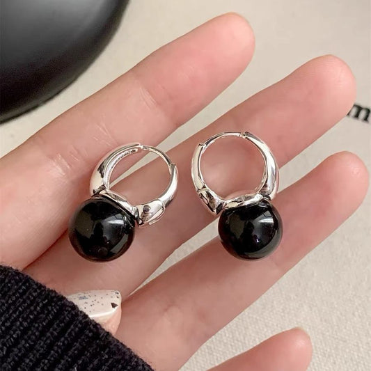 Natural Tiger Eye / Onyx Earrings