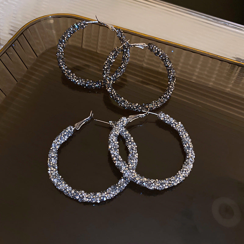 Sparkling Hoop Earring