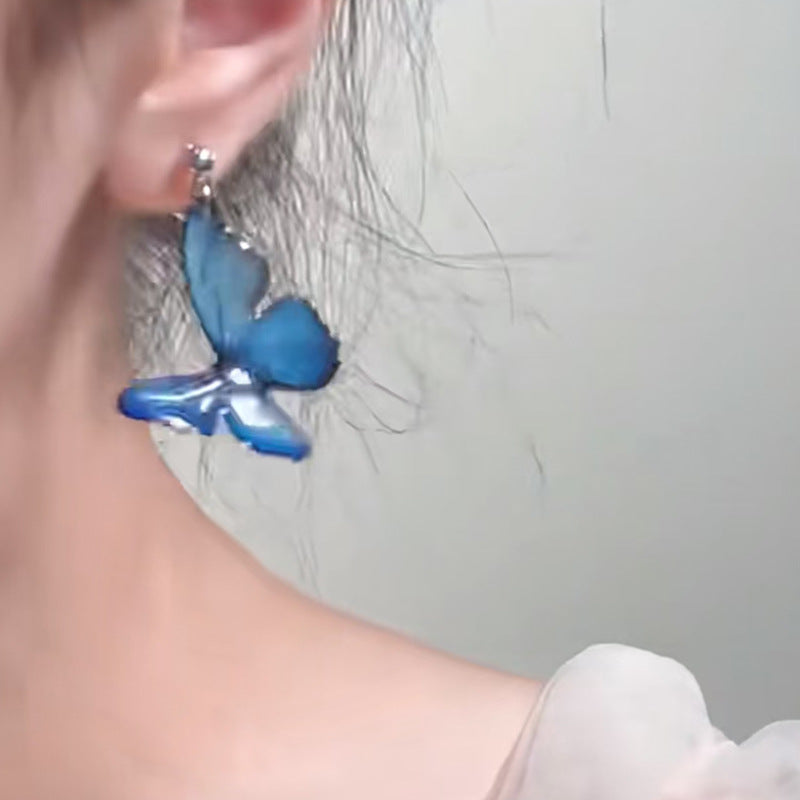 Dreamy Blue Butterfly Earrings