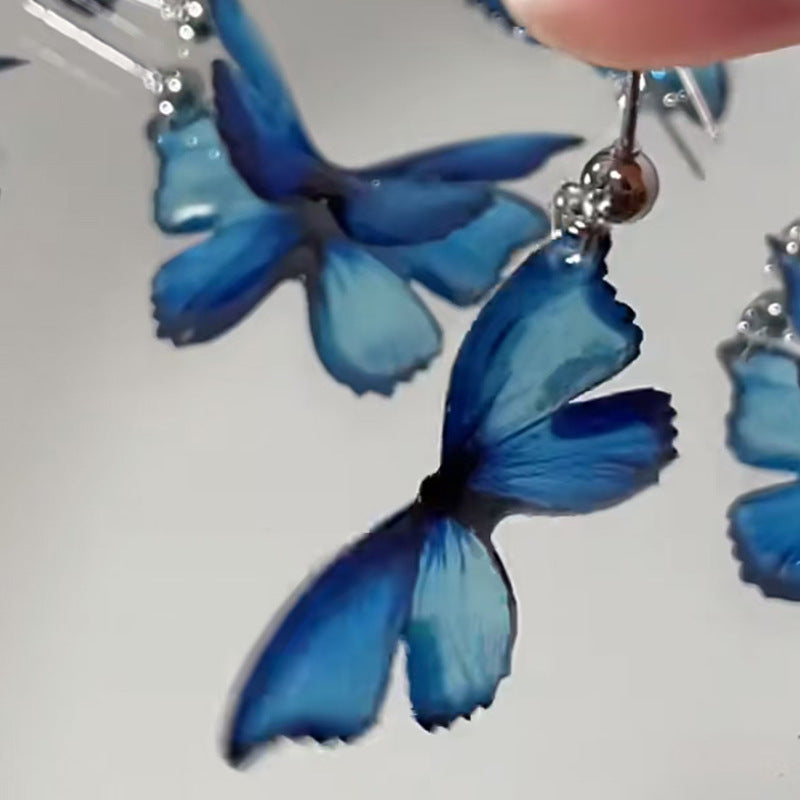 Dreamy Blue Butterfly Earrings