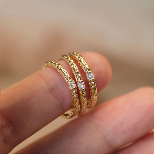Sterling Silver Zirconia Stacking Ring