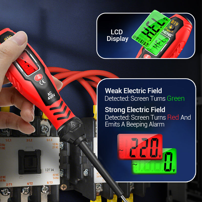 Intelligent Non-Contact Voltage Tester - Safe & Efficient Electrician's Best Tool