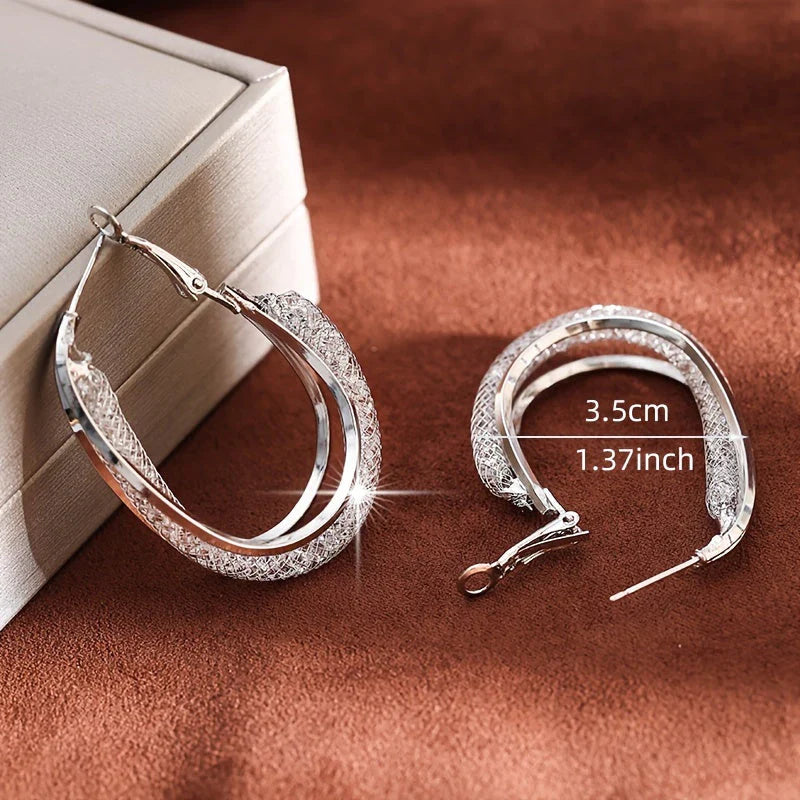 Fashion Oval Earrings