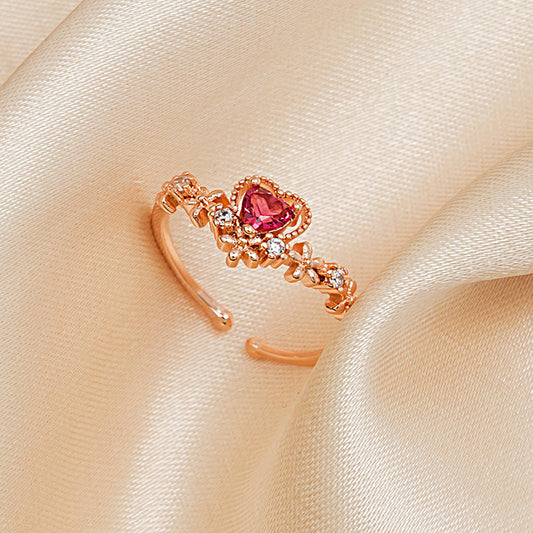 Red Crystal Love Ring