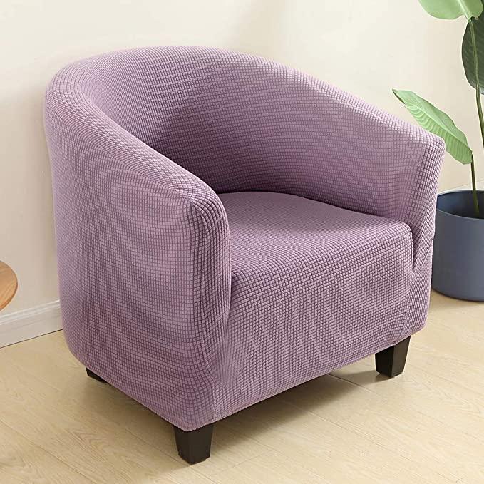 High Stretch 1-Piece Jacquard Club Chair Cover for Living Room