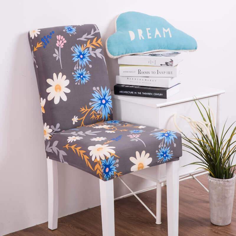 Stretch Removable Washable Spandex Dining Chair Covers| 40 Colors