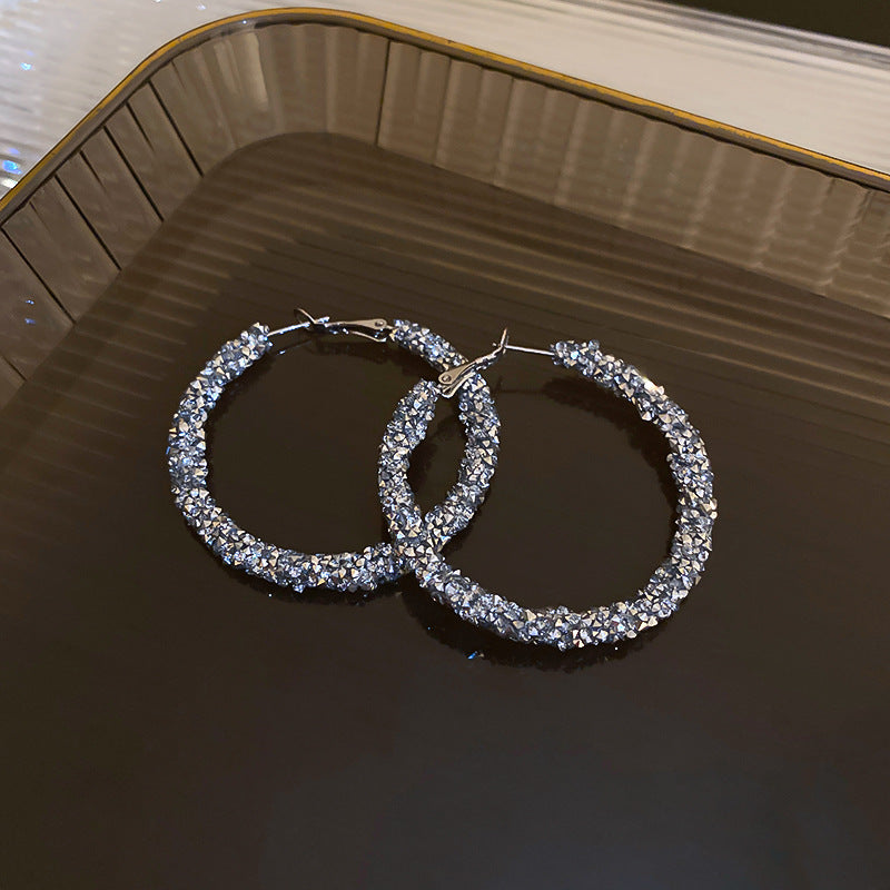 Sparkling Hoop Earring
