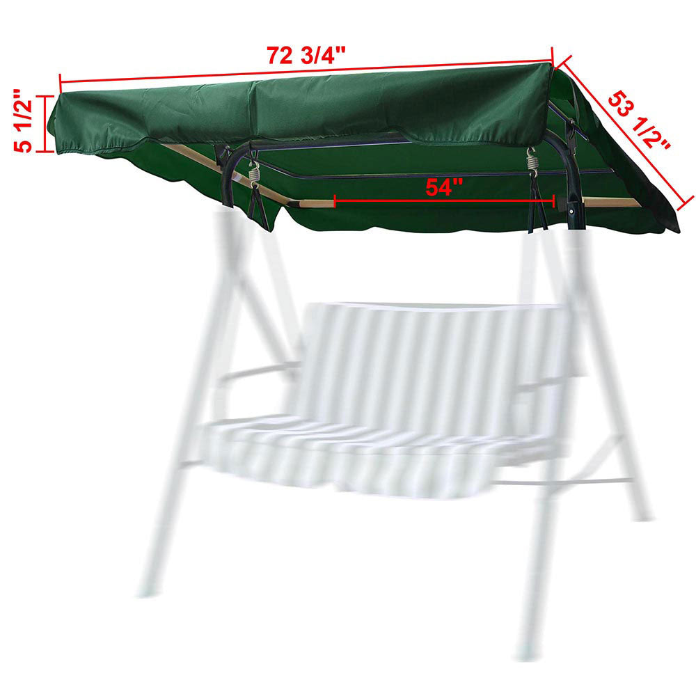 Outdoor Patio Swing Canopy Replacement Color & Size Options