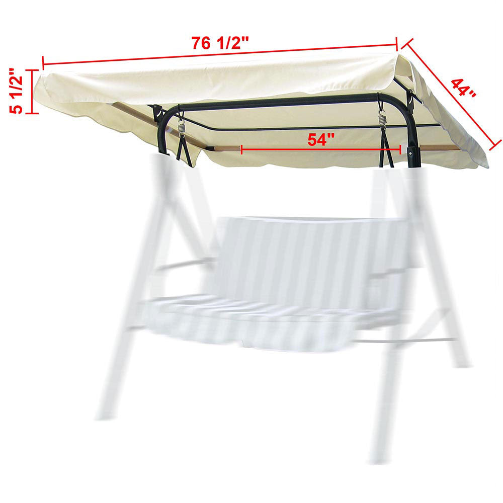Outdoor Patio Swing Canopy Replacement Color & Size Options