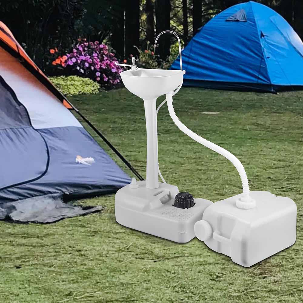 Portable Sink Hand Wash Station with Water Tank Foot Pump