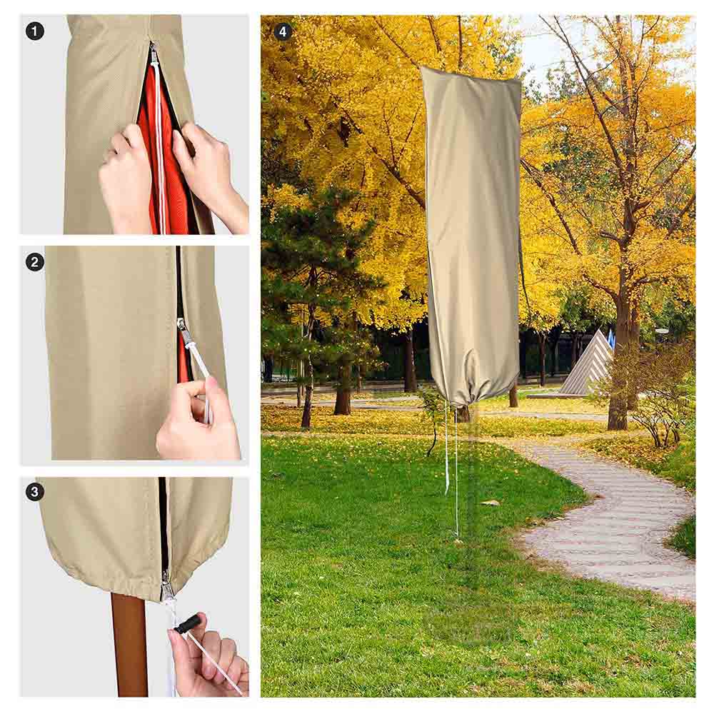 Outdoor Patio Umbrella Cover for 15ft Umbrellas