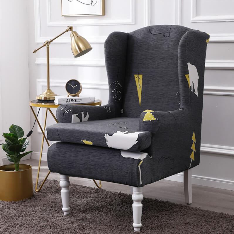 2-Piece Wingback Chair Covers