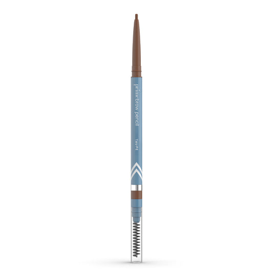 PrimeBrow Pencil – Smudge-Proof Micro-Fine Tip Eyebrow Pencil with Spoolie, Natural Gray & Mature-Friendly Shades