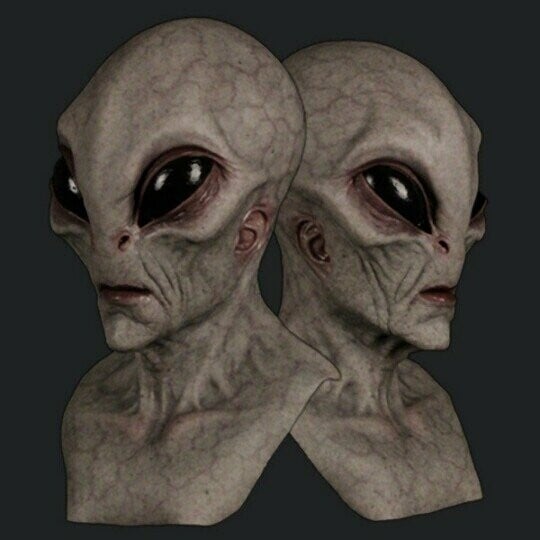 Realistic Alien Latex Mask – Full Head Silicone Sci-Fi Costume Prop for Halloween, Parties & Cosplay