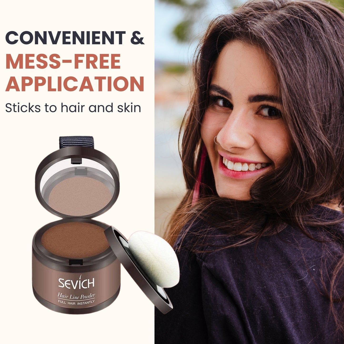 Hairline Powder – Waterproof Root Touch-Up & Hair Loss Concealer, 48H Coverage for Thinning, Bald Spots & Gray Roots