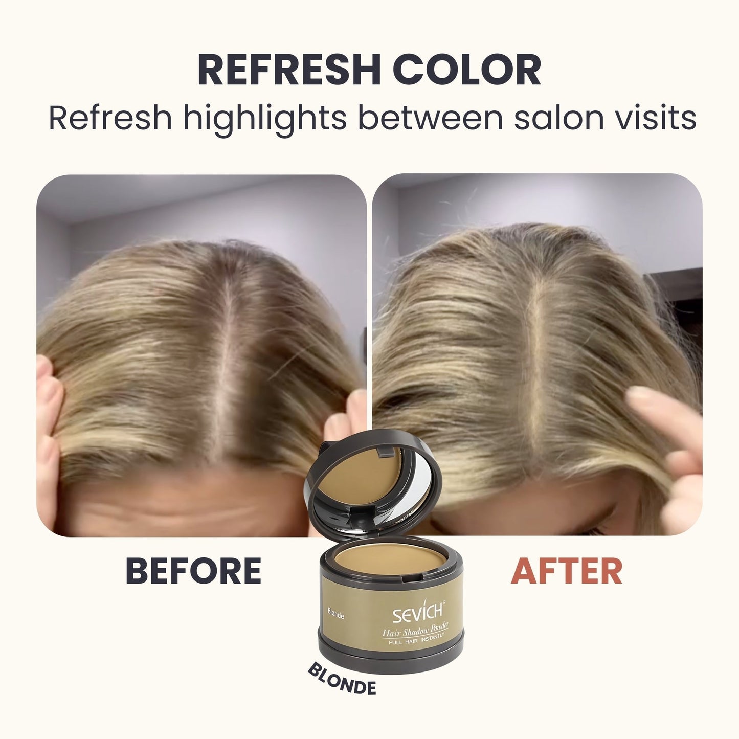Hairline Powder – Waterproof Root Touch-Up & Hair Loss Concealer, 48H Coverage for Thinning, Bald Spots & Gray Roots