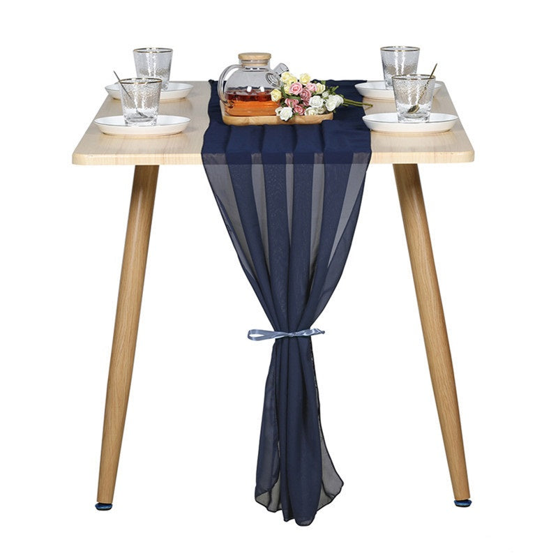 Chiffon Table Runner for Wedding Party