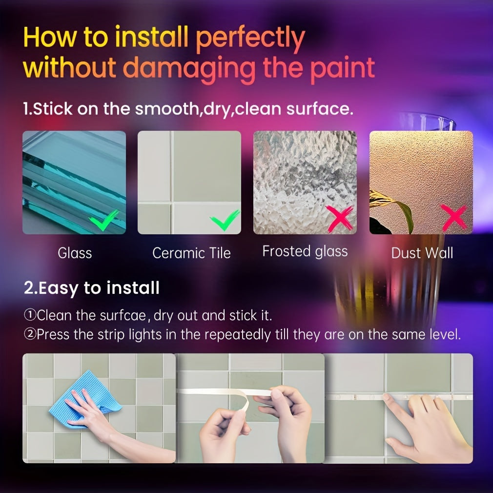 LED Strip Lights Colour Changing with App Control