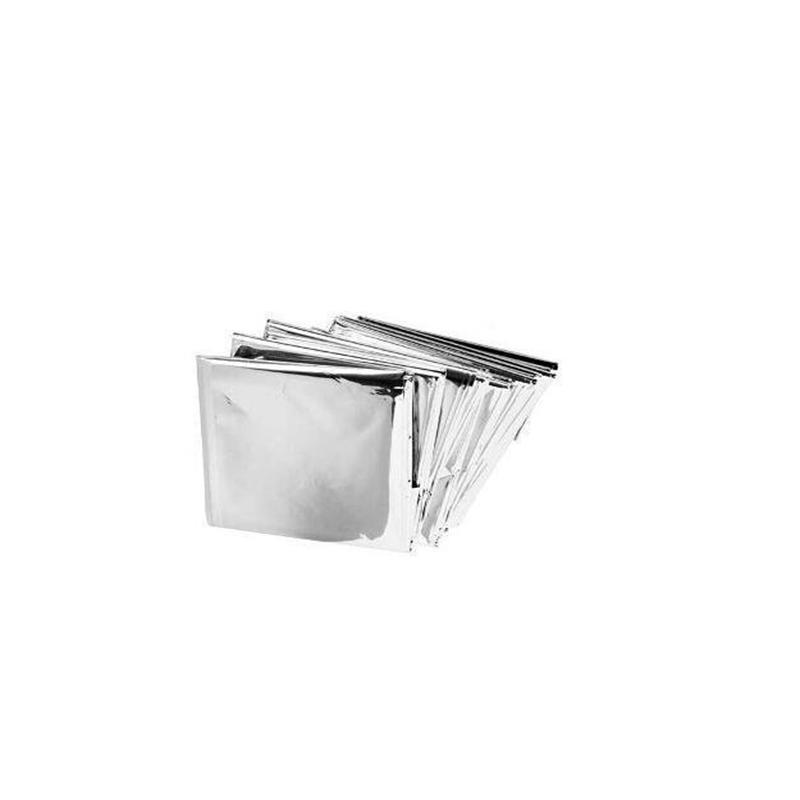 10pcs ( 210*130CM)  Emergency Outdoor Survival Blanket - Silver