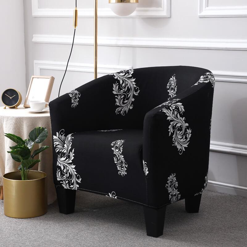 1-Piece Club Chair Slipcover, Stretch Tub Chair Covers