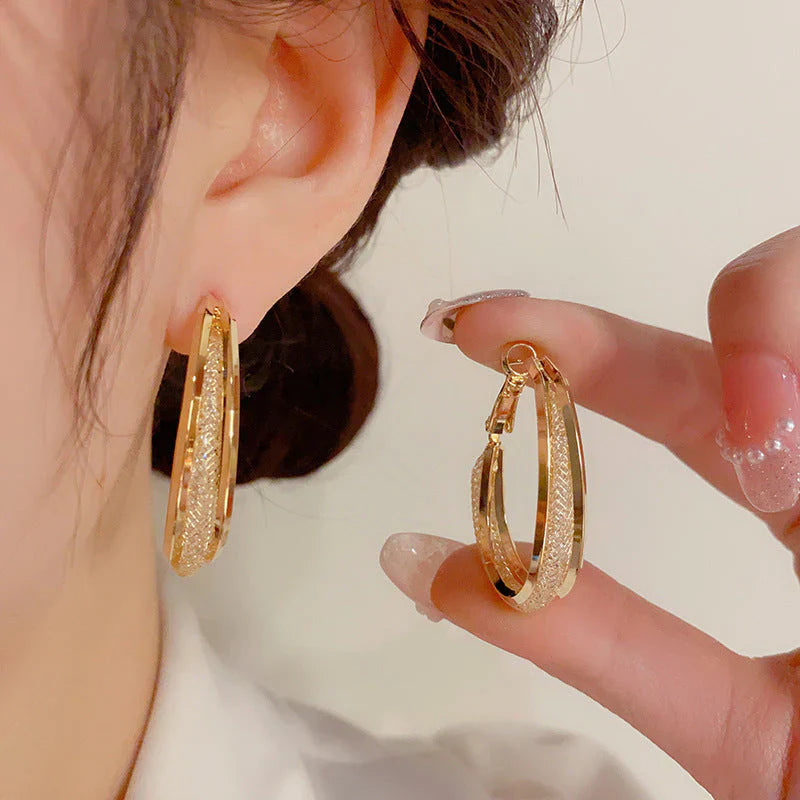 Fashion Oval Earrings