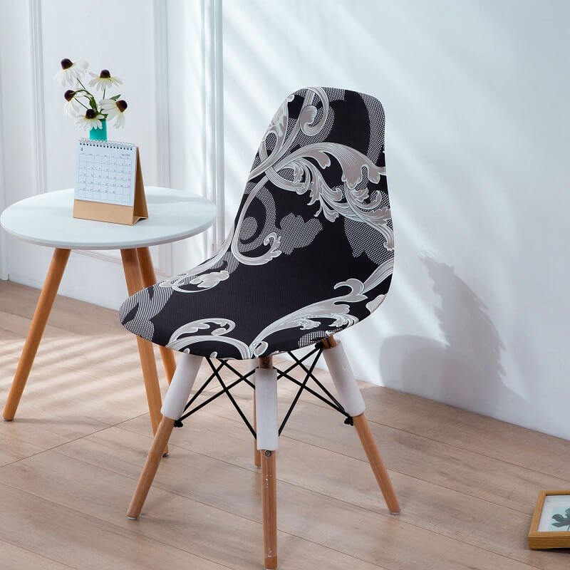 Printed Elastic Shell Chair Covers