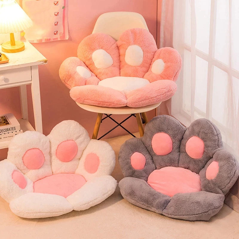 Plush Cat Paw Chair Cushion, Comfy Seat Pads for Chairs Floor