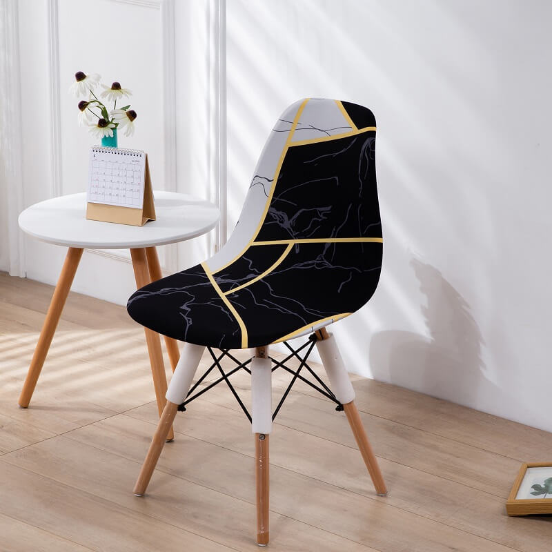 Printed Elastic Shell Chair Covers