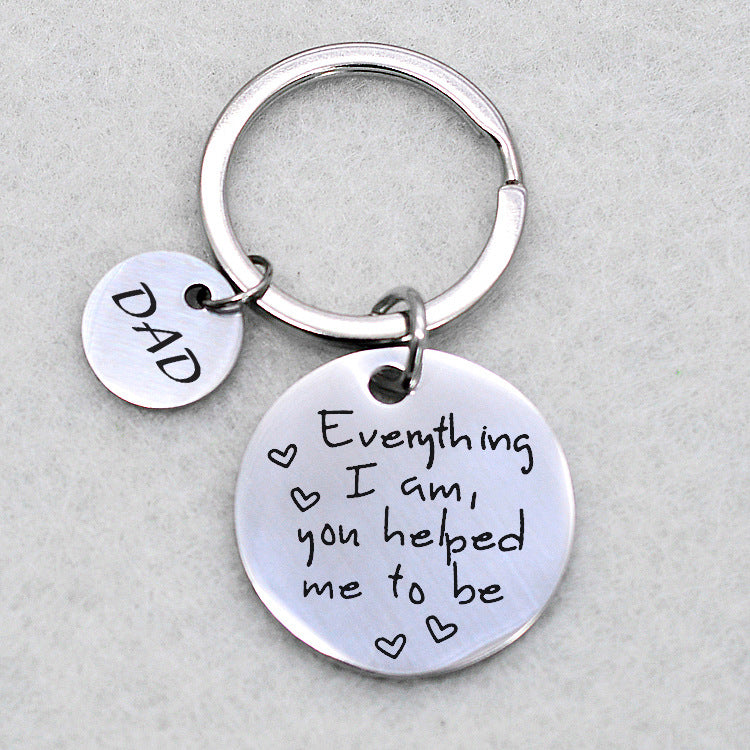 Everything I Am' Keychain - Circle Charm