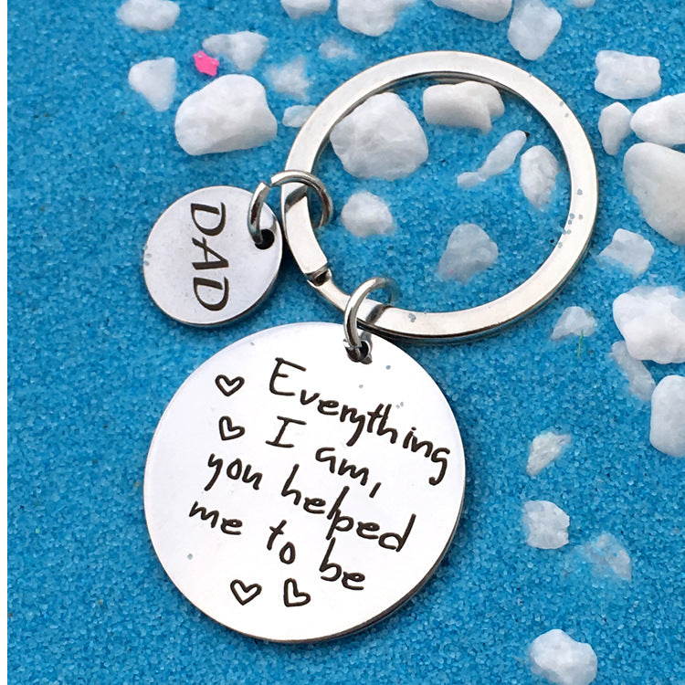 Everything I Am' Keychain - Circle Charm