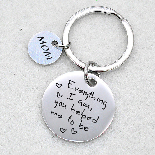 Everything I Am' Keychain - Circle Charm