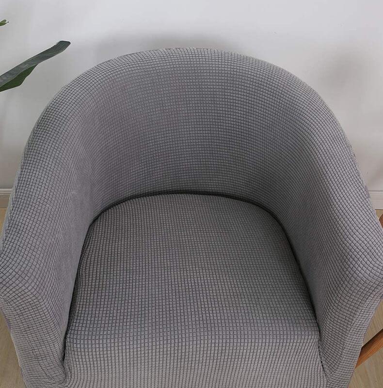 High Stretch 1-Piece Jacquard Club Chair Cover for Living Room