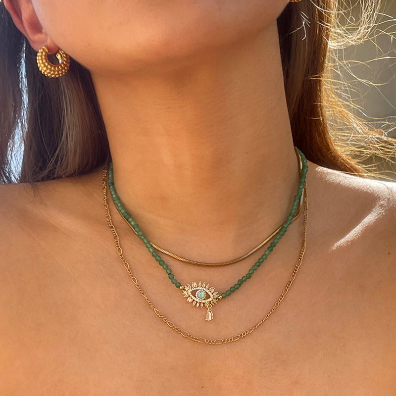 Turquoise Devil's Eye Necklace