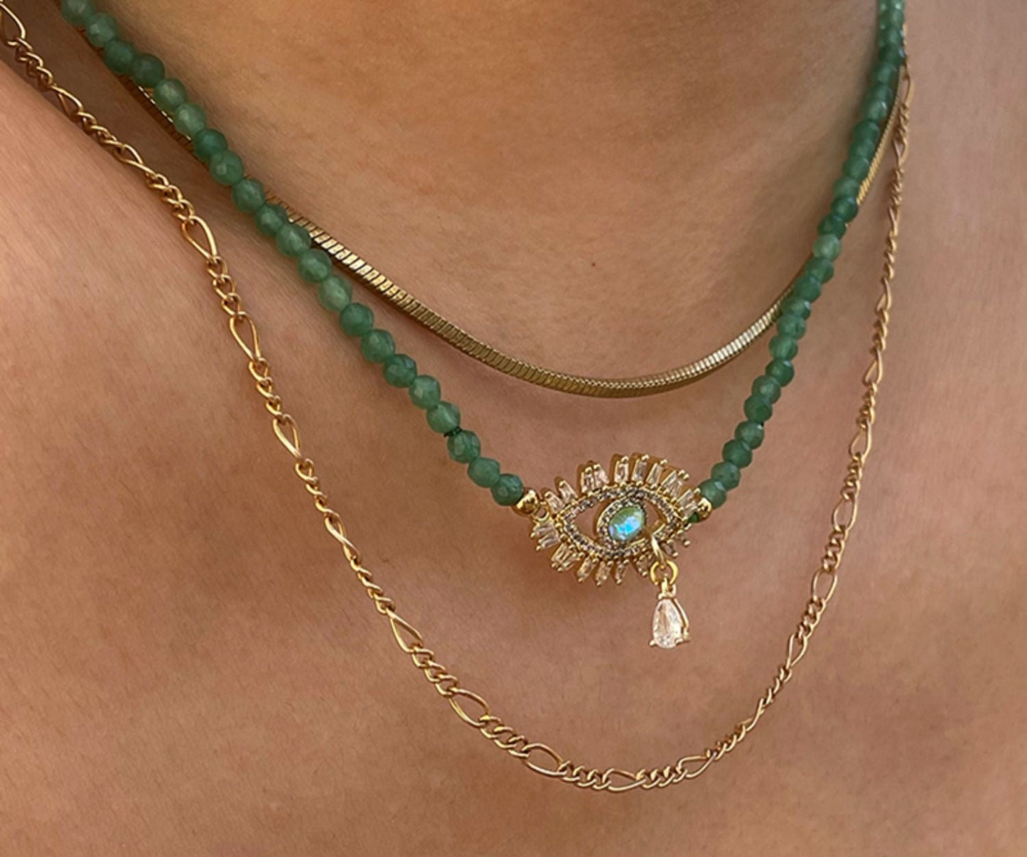 Turquoise Devil's Eye Necklace