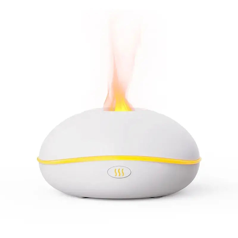 Modern Ultrasonic Aroma Diffuser with Flame Light Effect and 200ml Capacity