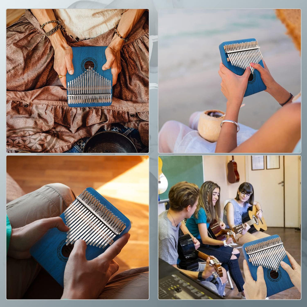 17-Key Kalimba Thumb Piano Portable Wood Finger Piano Instrument