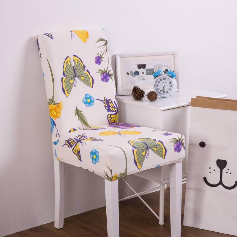 Stretch Removable Washable Spandex Dining Chair Covers| 40 Colors