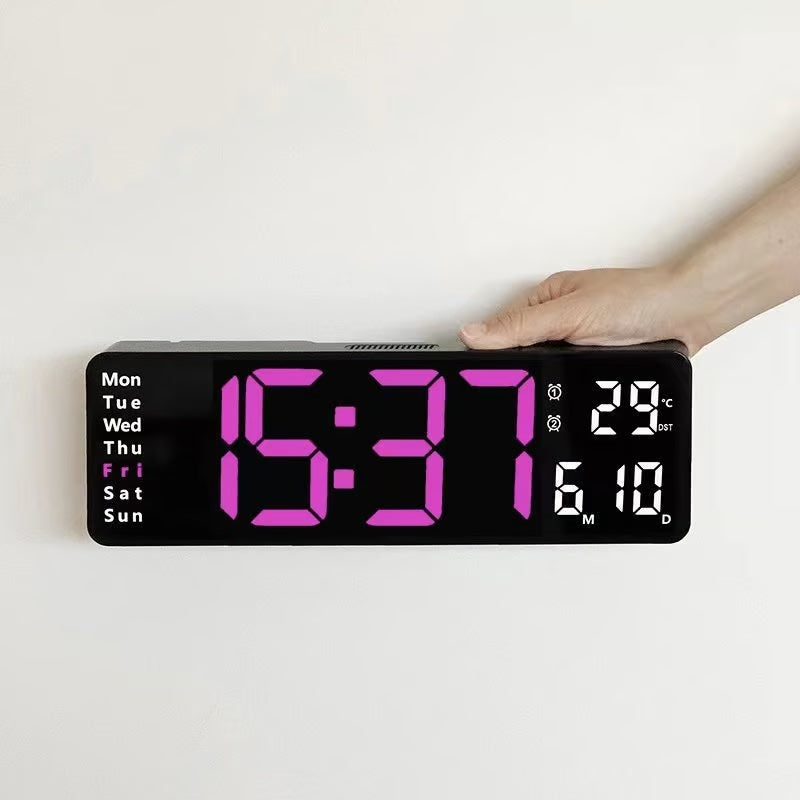 13” Smart Watch: Temperature, Date, Night Light & More