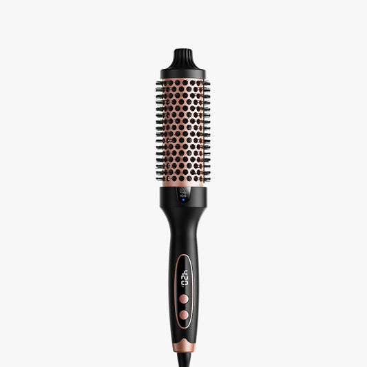 Avichic Thermal Blowout Brush – 1.5″ Ceramic Tourmaline Barrel, 5‑Heat Settings, Dual Voltage, Ionic Frizz Control