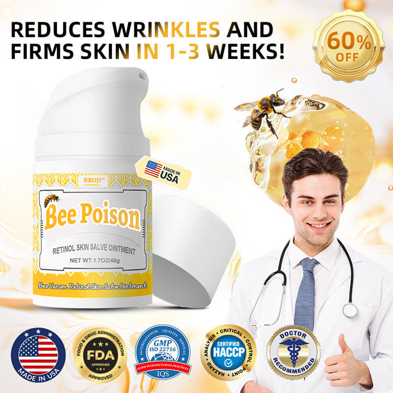 Bee Poison Retinol Skin Salve Ointment 🗽𝐀𝐀𝐃 𝐑𝐄𝐂𝐎𝐌𝐌𝐄𝐍𝐃𝐒(🔥50% Off for a Limited Time!)