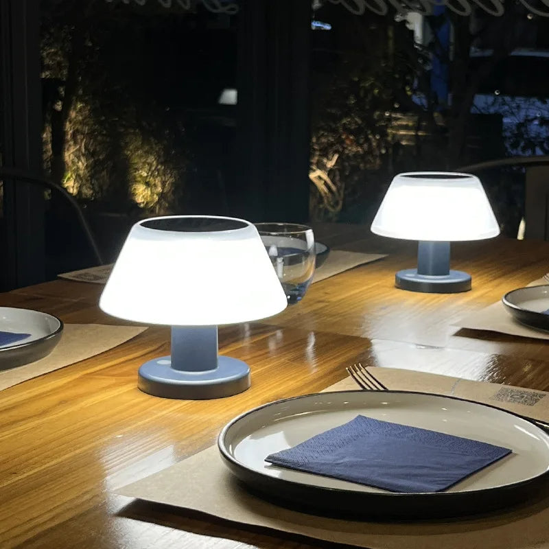 Modern Solar Table Lamp – Eco-Friendly Indoor & Outdoor Lighting