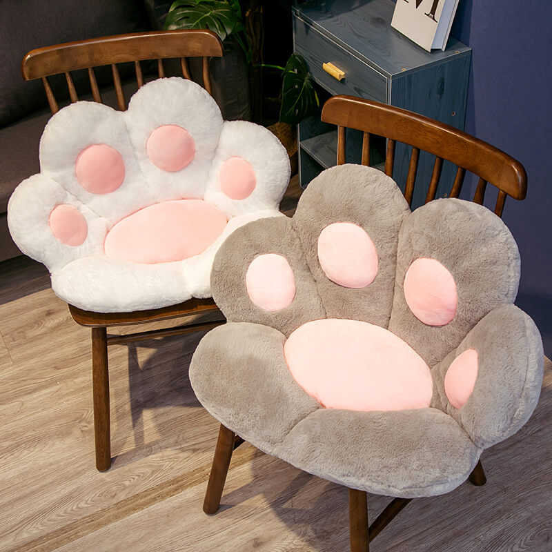 Plush Cat Paw Chair Cushion, Comfy Seat Pads for Chairs Floor