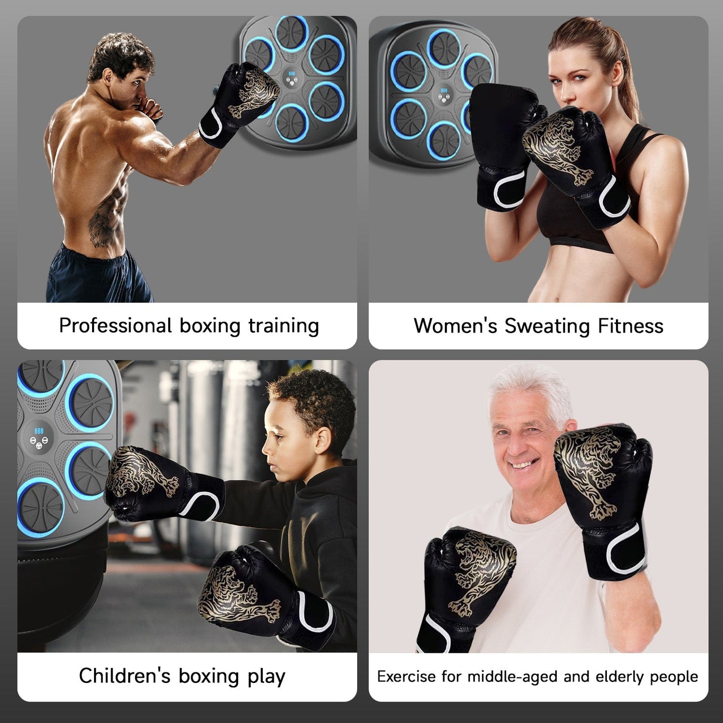 Avichic Music Boxing Machine with Boxing Gloves – Fun and Fitness
