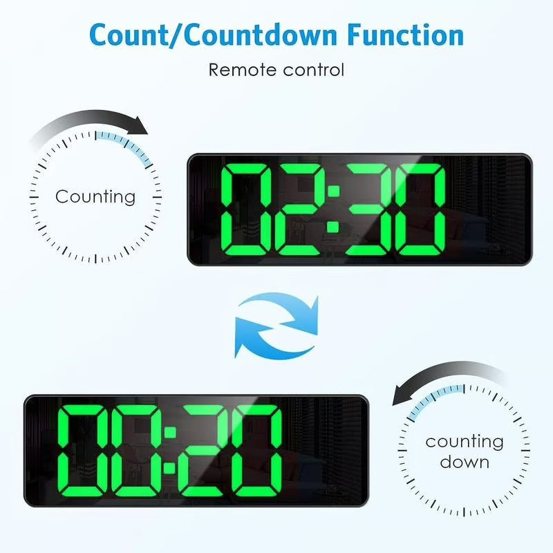 13” Smart Watch: Temperature, Date, Night Light & More
