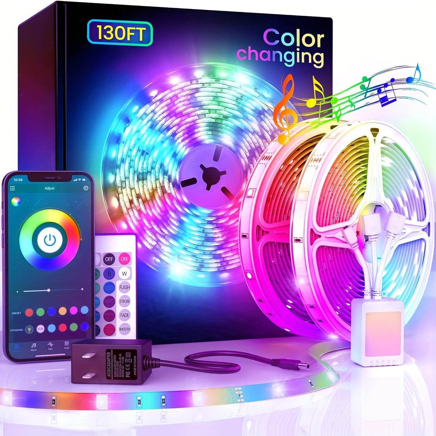 LED Strip Lights Colour Changing with App Control