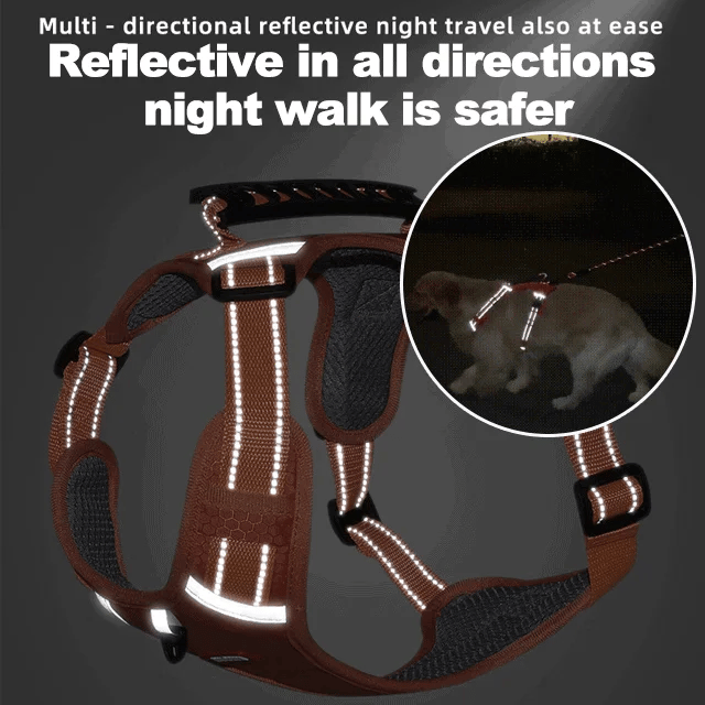 Strain-free dog harness for pets