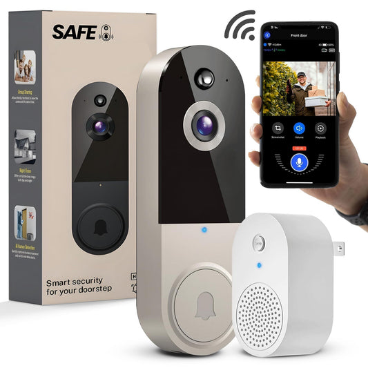 Avichic™ – Smart Wireless Video Doorbell with AI Motion Detection & Two-Way Audio for Home Security