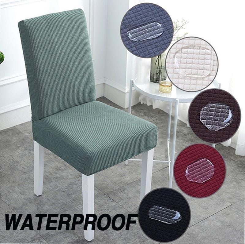 Waterproof Stretch Magic Easy Fit Dining Room Chair Covers