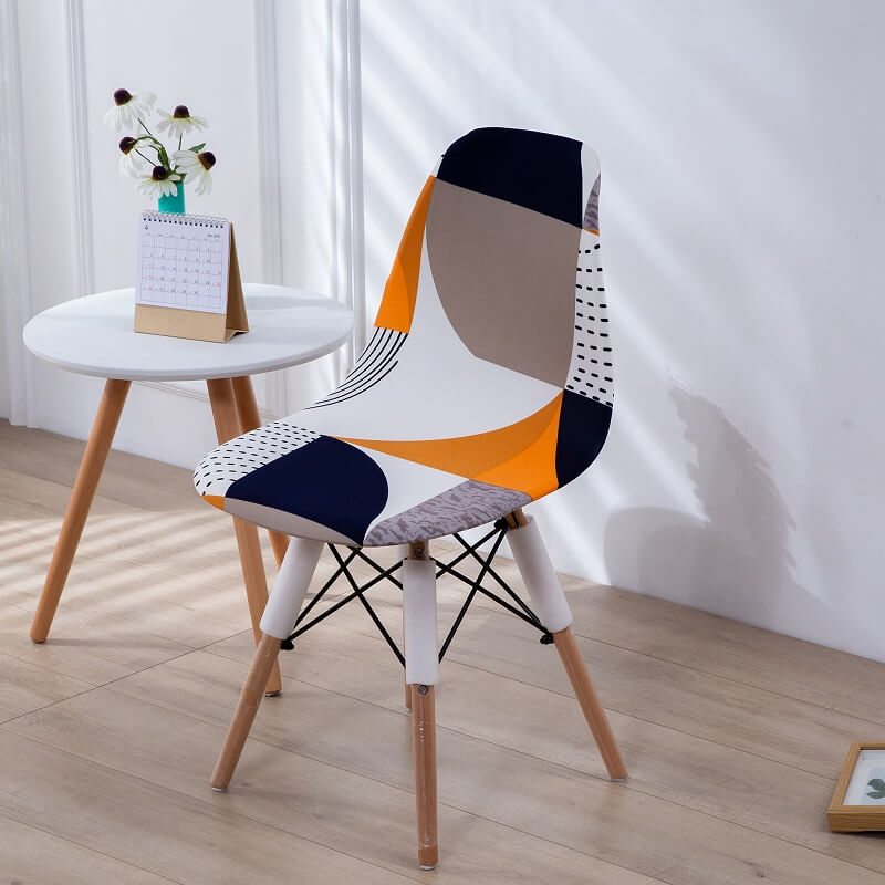 Printed Elastic Shell Chair Covers